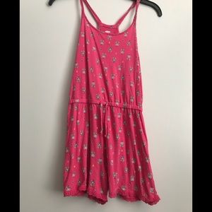 Pink Flow Lace Romper